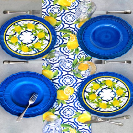 le-cadeaux-palemo-salad-plates-table-cloth-terra-blue