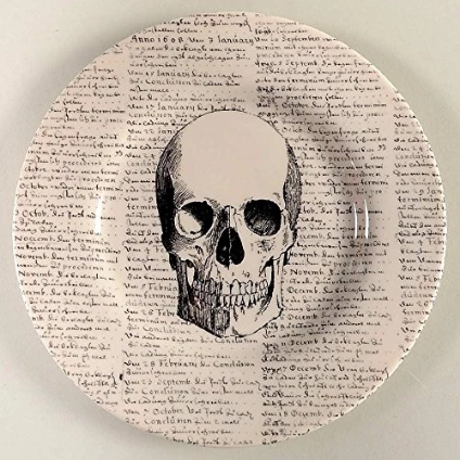 Academic Skull Accent / Salad Plates Set