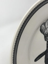Victorian-english-pottery-royal-stafford-skull-hat-pompadour-dinner-plate-rim