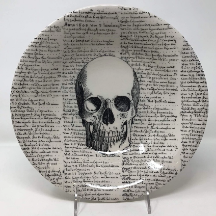 Book Binder Skull Serving Bowl